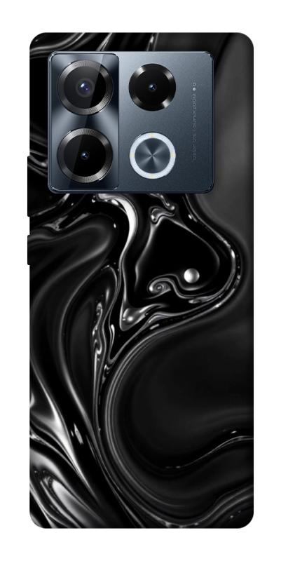 Чехол itsPrint Black Liquid для Infinix Note 40 Pro 4G, паттерн, купить оптом с доставкой