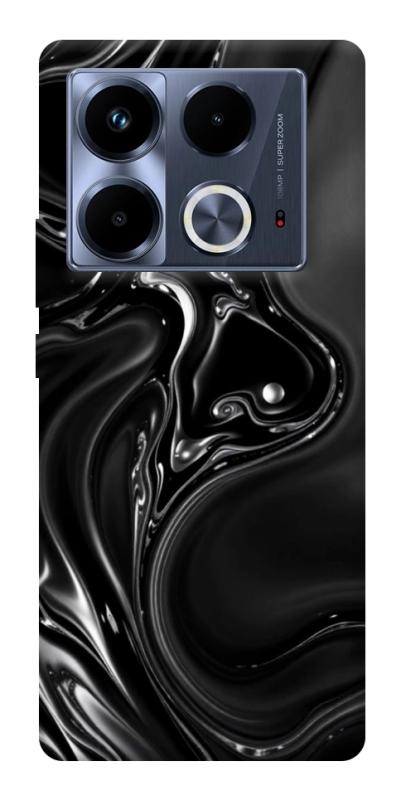 Чехол itsPrint Black Liquid для Infinix Note 40 4G, паттерн, купить оптом с доставкой