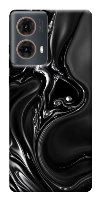Чехол itsPrint Black Liquid для Motorola Moto G85, паттерн, купить оптом с доставкой