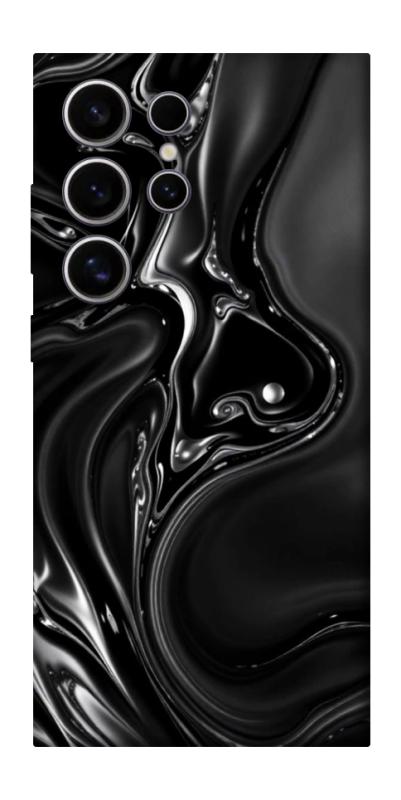 Чехол itsPrint Black Liquid для Samsung Galaxy S25 Ultra, паттерн, купить оптом с доставкой