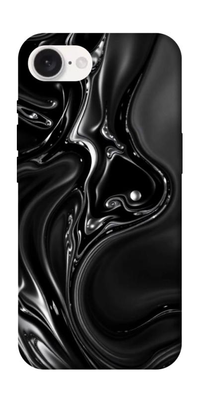 Чехол itsPrint Black Liquid для Apple iPhone 16e (6.1"), паттерн, купить оптом с доставкой