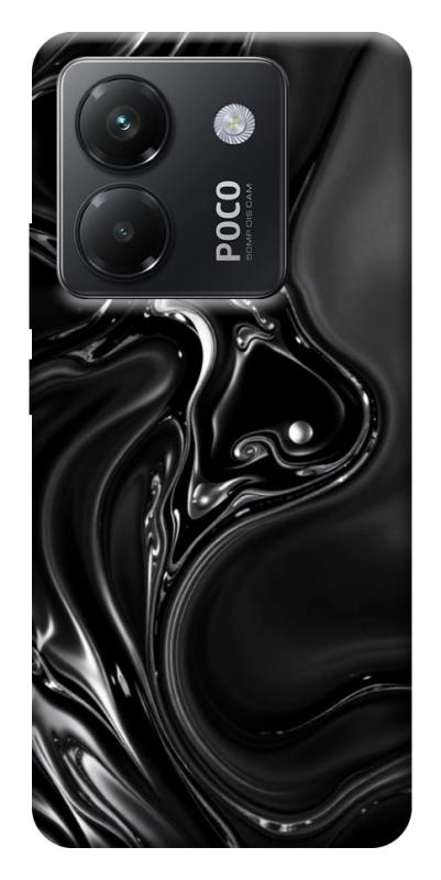 Чехол itsPrint Black Liquid для Xiaomi Poco M7 Pro 5G, паттерн, купить оптом с доставкой