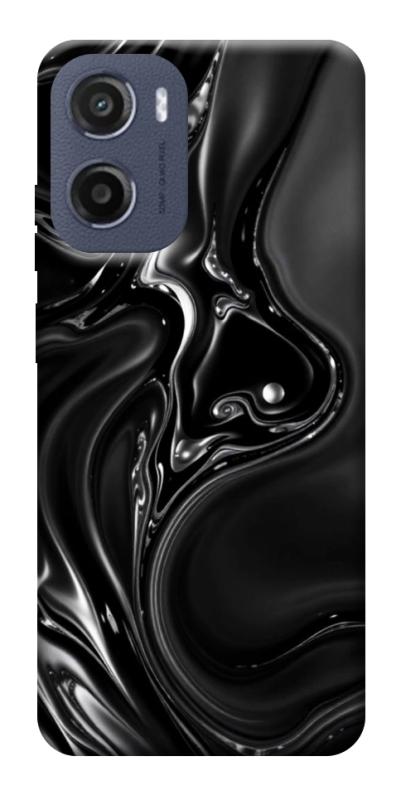 Чехол itsPrint Black Liquid для Motorola Moto G05, паттерн, купить оптом с доставкой