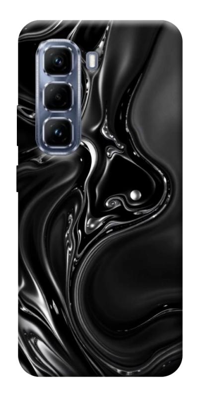 Чехол itsPrint Black Liquid для Infinix Hot 50 Pro, паттерн, купить оптом с доставкой