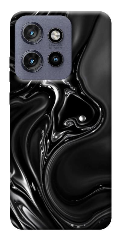 Чехол itsPrint Black Liquid для Motorola Edge 50 Neo, паттерн, купить оптом с доставкой