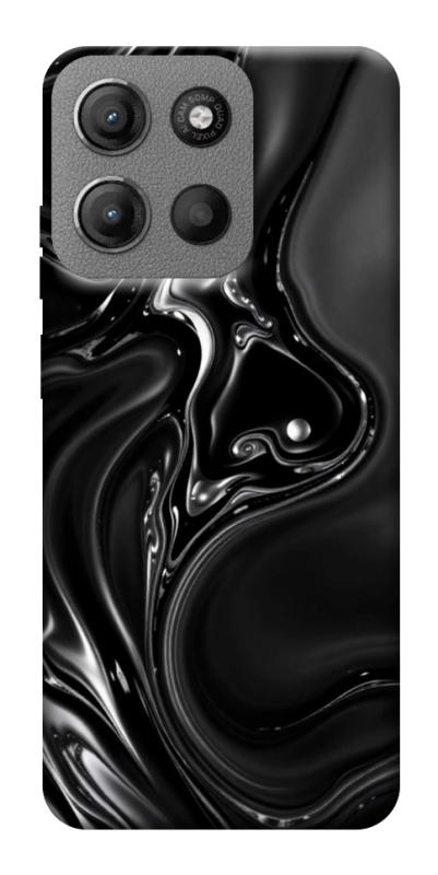 Чехол itsPrint Black Liquid для Motorola Moto G15 4G, паттерн, купить оптом с доставкой