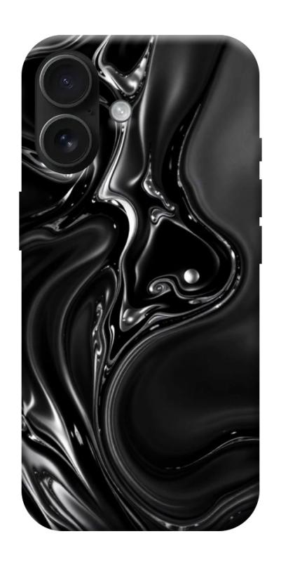 Чехол itsPrint Black Liquid для Apple iPhone 17 (6.3"), паттерн, купить оптом с доставкой