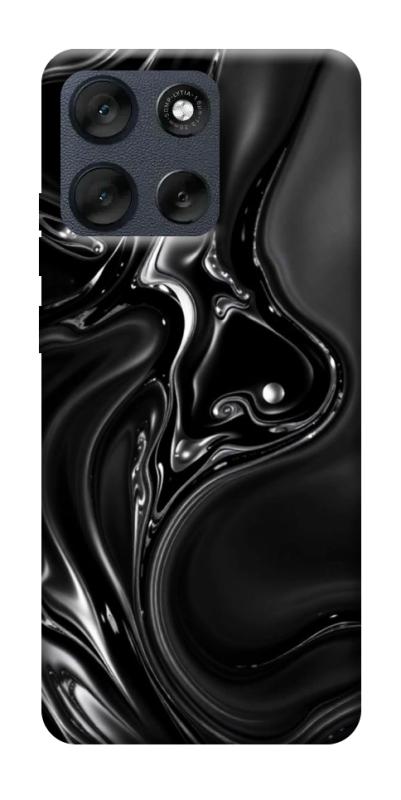 Чехол itsPrint Black Liquid для Motorola Moto G56 5G, паттерн, купить оптом с доставкой