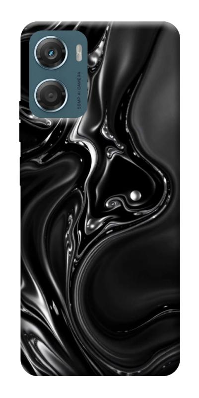 Чехол itsPrint Black Liquid для Motorola Moto G06, паттерн, купить оптом с доставкой