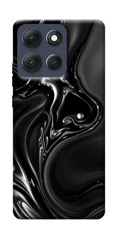 Чехол itsPrint Black Liquid для Motorola Moto G86 Power, паттерн, купить оптом с доставкой