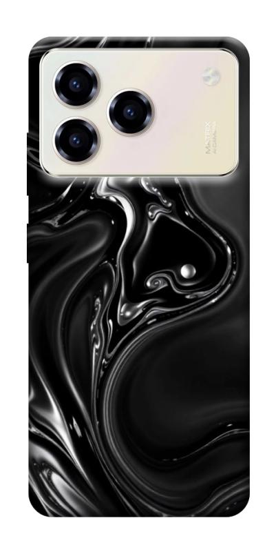 Чехол itsPrint Black Liquid для ZTE Blade A76, паттерн, купить оптом с доставкой