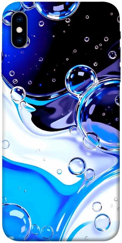 Чехол itsPrint Blue Bubbles для Apple iPhone X (5.8"), паттерн, купить оптом с доставкой