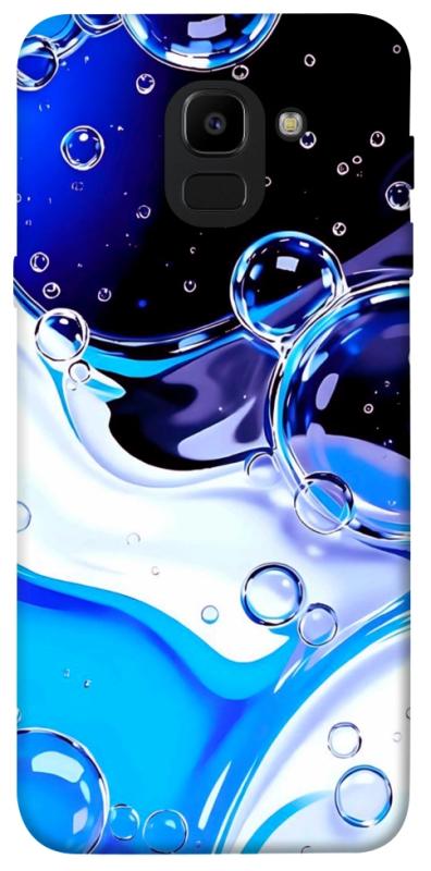 Чехол itsPrint Blue Bubbles для Samsung J600F Galaxy J6 (2018), паттерн, купить оптом с доставкой