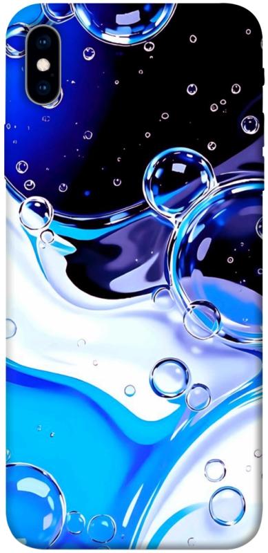 Чехол itsPrint Blue Bubbles для Apple iPhone XS Max (6.5"), паттерн, купить оптом с доставкой