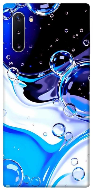 Чехол itsPrint Blue Bubbles для Samsung Galaxy Note 10, паттерн, купить оптом с доставкой
