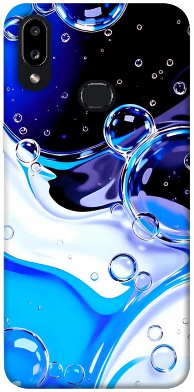 Чехол itsPrint Blue Bubbles для Samsung Galaxy A10s, паттерн, купить оптом с доставкой