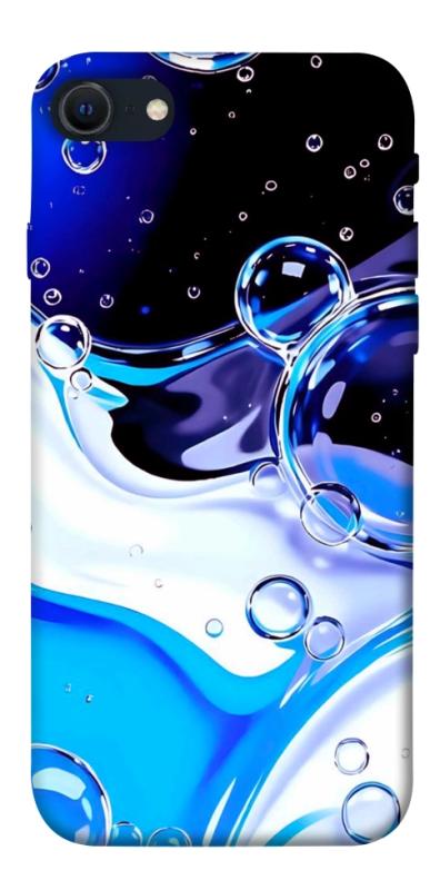 Чехол itsPrint Blue Bubbles для Apple iPhone SE (2020), паттерн, купить оптом с доставкой