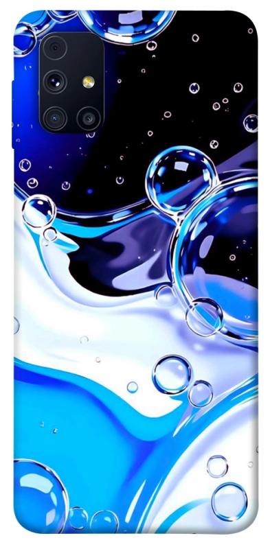Чехол itsPrint Blue Bubbles для Samsung Galaxy M31s, паттерн, купить оптом с доставкой