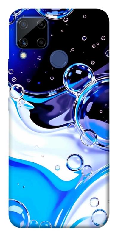 Чехол itsPrint Blue Bubbles для Realme C15, паттерн, купить оптом с доставкой