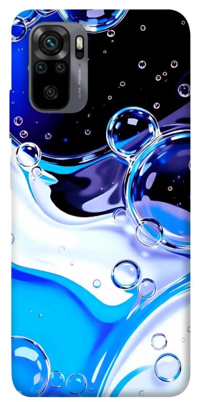 Чехол itsPrint Blue Bubbles для Xiaomi Redmi Note 10 / Note 10s, паттерн, купить оптом с доставкой