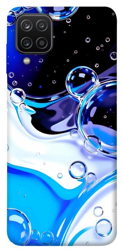 Чехол itsPrint Blue Bubbles для Samsung Galaxy A12, паттерн, купить оптом с доставкой