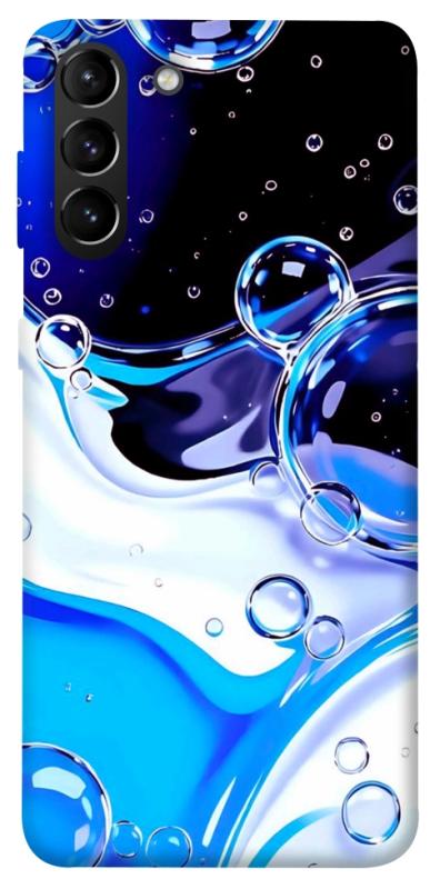 Чехол itsPrint Blue Bubbles для Samsung Galaxy S21+, паттерн, купить оптом с доставкой