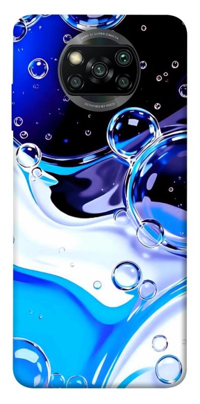 Чехол itsPrint Blue Bubbles для Xiaomi Poco X3 NFC / Poco X3 Pro, паттерн, купить оптом с доставкой