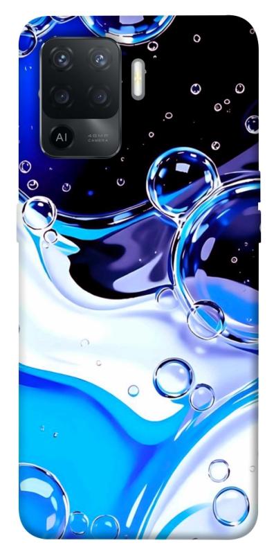 Чехол itsPrint Blue Bubbles для Oppo Reno 5 Lite, паттерн, купить оптом с доставкой