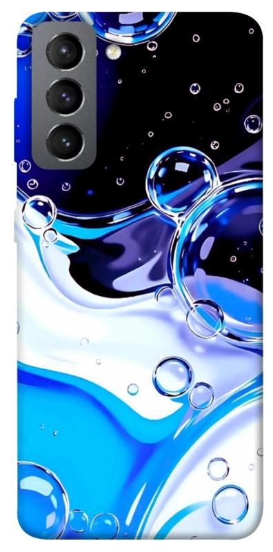 Чехол itsPrint Blue Bubbles для Samsung Galaxy S21 FE, паттерн, купить оптом с доставкой