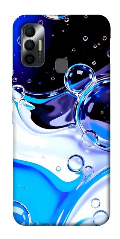 Чохол itsPrint Blue Bubbles для TECNO Spark 7, паттерн, купити оптом з доставкою