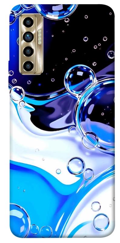 Чехол itsPrint Blue Bubbles для TECNO Camon 17P, паттерн, купить оптом с доставкой