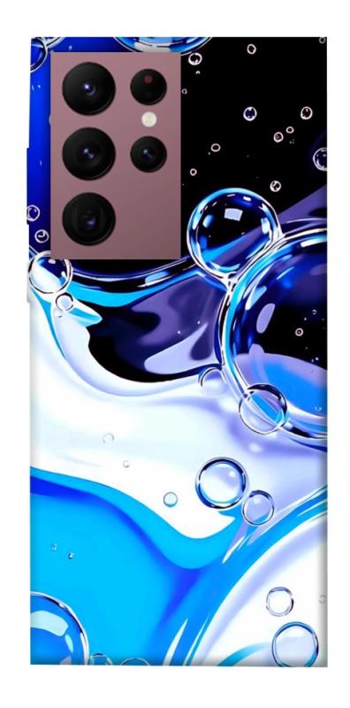 Чехол itsPrint Blue Bubbles для Samsung Galaxy S22 Ultra, паттерн, купить оптом с доставкой