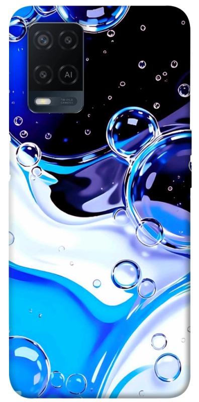 Чехол itsPrint Blue Bubbles для Oppo A16s / A16, паттерн, купить оптом с доставкой