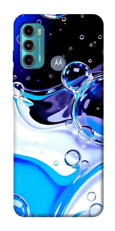 Чохол itsPrint Blue Bubbles для Motorola Moto G60, паттерн, купити оптом з доставкою