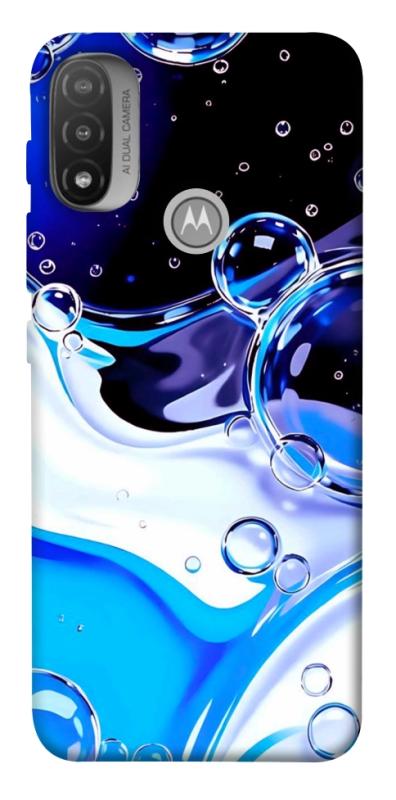 Чехол itsPrint Blue Bubbles для Motorola Moto E20, паттерн, купить оптом с доставкой