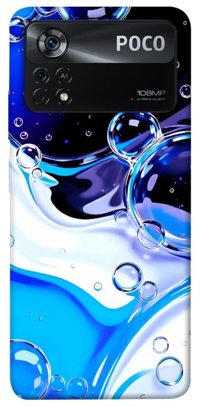 Чехол itsPrint Blue Bubbles для Xiaomi Poco X4 Pro 5G, паттерн, купить оптом с доставкой