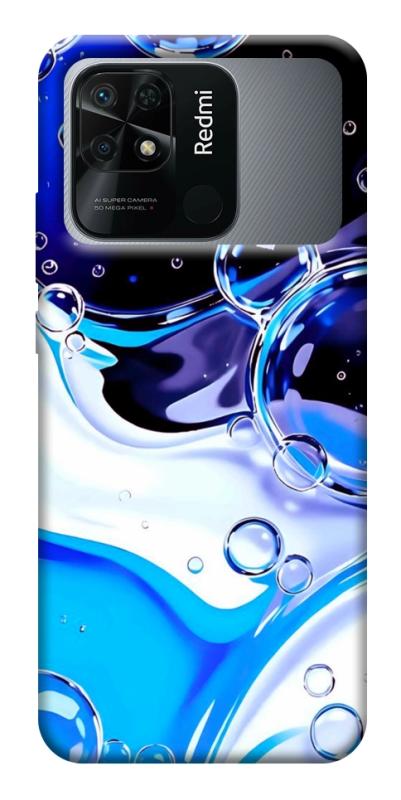 Чехол itsPrint Blue Bubbles для Xiaomi Redmi 10C, паттерн, купить оптом с доставкой