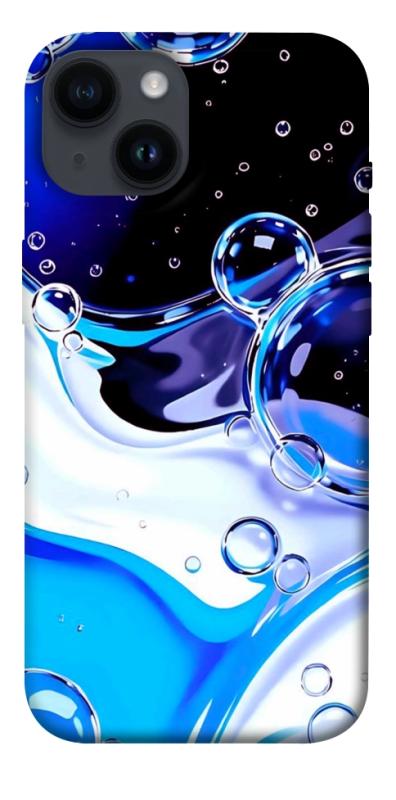 Чехол itsPrint Blue Bubbles для Apple iPhone 14 (6.1"), паттерн, купить оптом с доставкой