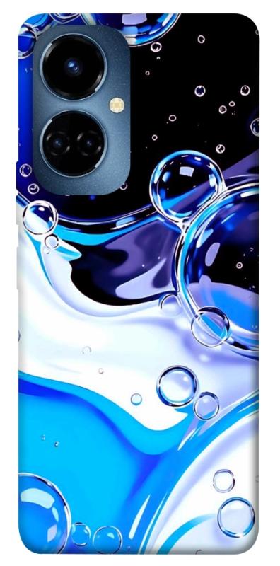 Чехол itsPrint Blue Bubbles для TECNO Camon 19 (CI6n) / 19 Pro (CI8n), паттерн, купить оптом с доставкой