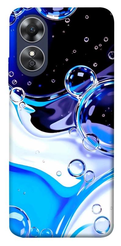 Чехол itsPrint Blue Bubbles для Oppo A17, паттерн, купить оптом с доставкой