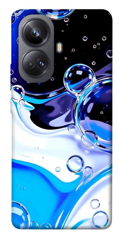 Чехол itsPrint Blue Bubbles для Realme 10 Pro+, паттерн, купить оптом с доставкой