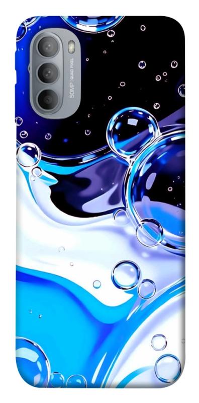 Чехол itsPrint Blue Bubbles для Motorola Moto G31, паттерн, купить оптом с доставкой