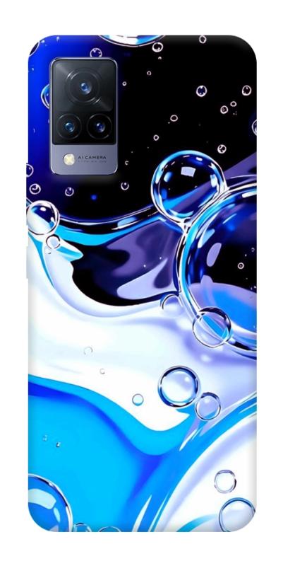 Чохол itsPrint Blue Bubbles для Vivo V21, паттерн, купити оптом з доставкою