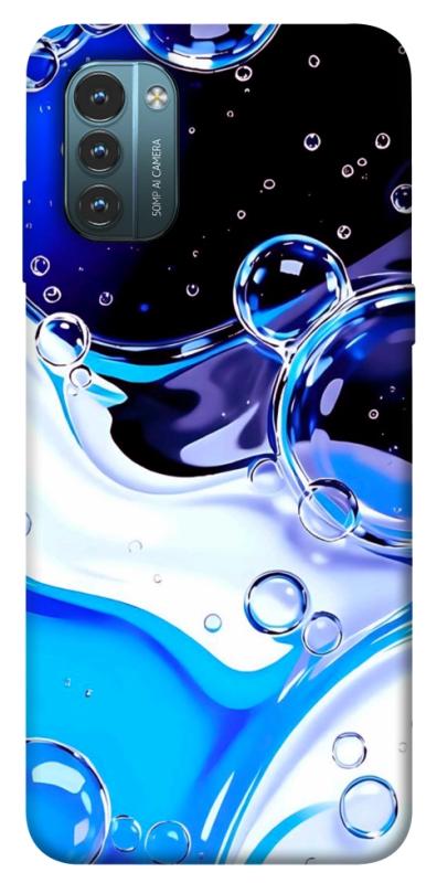 Чехол itsPrint Blue Bubbles для Nokia G21, паттерн, купить оптом с доставкой