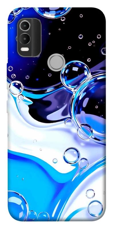 Чехол itsPrint Blue Bubbles для Nokia C21 Plus, паттерн, купить оптом с доставкой