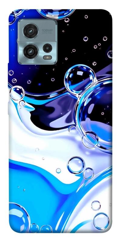 Чехол itsPrint Blue Bubbles для Motorola Moto G72, паттерн, купить оптом с доставкой