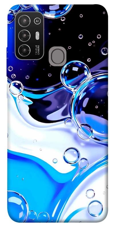 Чехол itsPrint Blue Bubbles для ZTE Blade A52, паттерн, купить оптом с доставкой