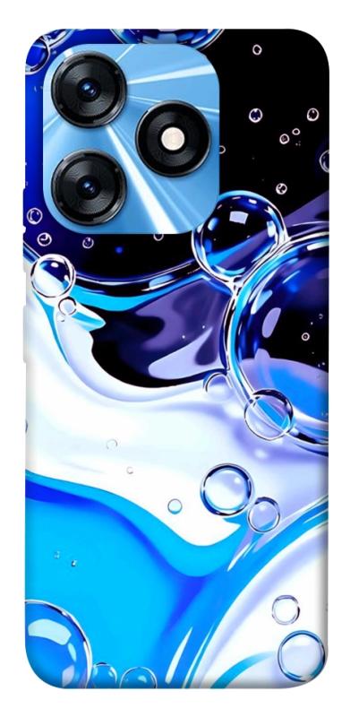 Чехол itsPrint Blue Bubbles для TECNO Spark 10 Pro, паттерн, купить оптом с доставкой