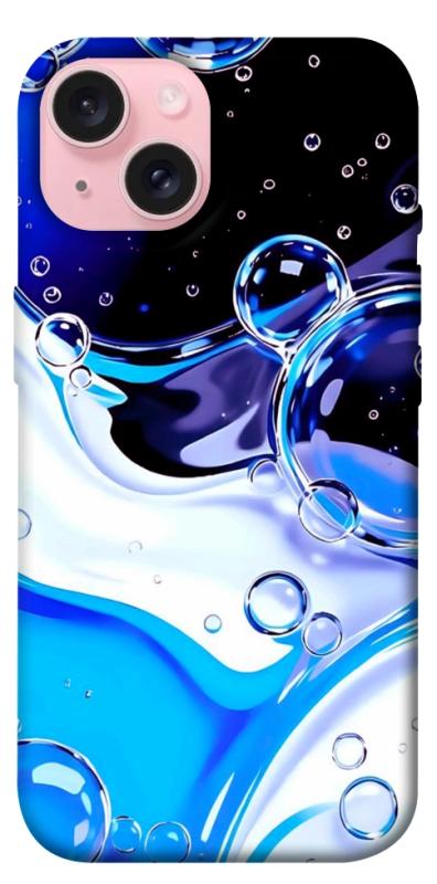 Чехол itsPrint Blue Bubbles для Apple iPhone 15 (6.1"), паттерн, купить оптом с доставкой