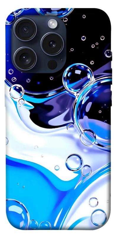 Чехол itsPrint Blue Bubbles для Apple iPhone 15 Pro (6.1"), паттерн, купить оптом с доставкой